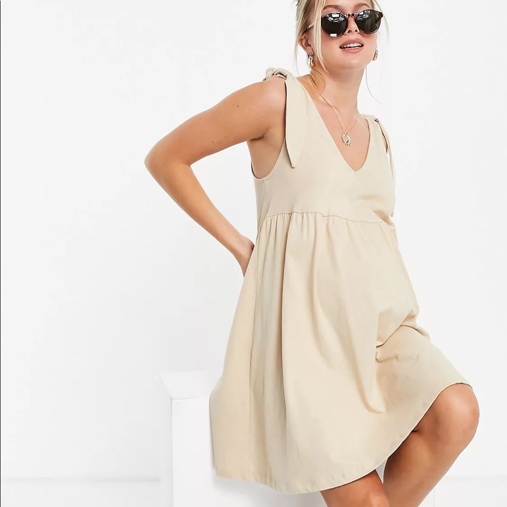 ASOS Design Maternity Bunny Tie Dress Sz6